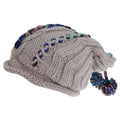 Grey - Front - Hawkins Collection Adults Unisex Hand Knitted Pom Pom Hat