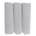 WHITE - Front - Mens White Handkerchiefs Pack Of 3