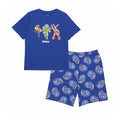 Navy - Front - Fortnite Childrens-Kids Grenade Short Pyjama Set