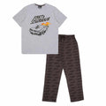 Grey-Black - Front - Fast & Furious Unisex Adult Logo Pyjama Set