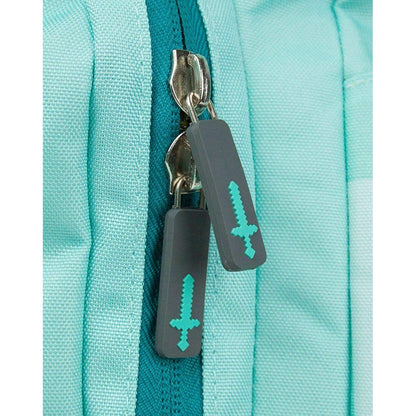 Pale Turquoise - Lifestyle - Minecraft Childrens-Kids Diamond Backpack
