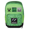 Green-Black - Front - Minecraft Childrens-Kids Three Mobs Backpack