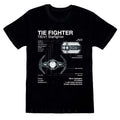Black - Front - Star Wars Unisex Adult Tie Fighter T-Shirt