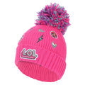 Pink - Back - LOL Surprise Girls Characters Pom Pom Beanie