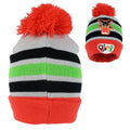 Multicoloured - Back - Bing Bunny Childrens-Kids Striped Pom Pom Beanie