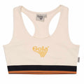 Ecru - Front - Gola Womens-Ladies Back To Classics Jacquard Crop Top