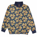 Navy-Yellow-Orange - Front - Gola Unisex Adult Back To Classics All-Over Print Track Jacket