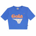 Blue - Front - Gola Womens-Ladies Back To Classics Crop T-Shirt