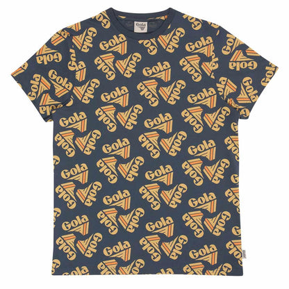 Black-Yellow-Orange - Front - Gola Unisex Adult Back To Classics T-Shirt