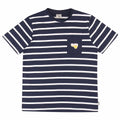 Ecru-Navy - Front - Gola Unisex Adult Original Classics Striped Short-Sleeved T-Shirt