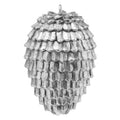 Silver - Front - Hill Interiors Acorn Christmas Decoration