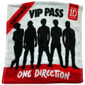 White-Black-Red - Front - One Direction Childrens Girls Official Boyfriend Face Cloth - Flannel