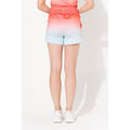 Blue-Pink - Lifestyle - Hype Girls Spring Sky Fade Script Running Shorts