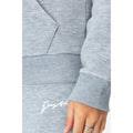Grey - Pack Shot - Hype Womens-Ladies Logo Pullover Hoodie