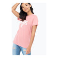 Pink-White - Front - Hype Womens-Ladies Script T-Shirt