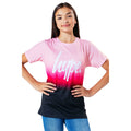 Pink-Black - Front - Hype Girls Fade T-Shirt