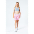 Pink - Back - Hype Girls Script Cycling Shorts