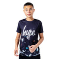 Black-White-Cyan - Front - Hype Childrens-Kids Art Splat T-Shirt