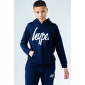 Navy - Back - Hype Childrens-Kids Script Hoodie And Joggers Set