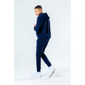 Navy - Side - Hype Childrens-Kids Script Hoodie And Joggers Set