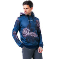 Navy-White-Black - Front - Hype Mens Rose Hoodie