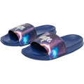 Navy-Purple - Front - Hype Childrens-Kids Space Sliders