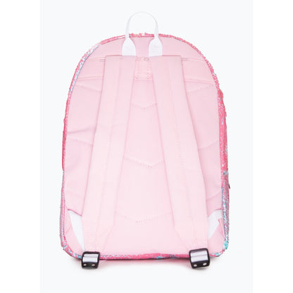 Pink-Turquoise - Back - Hype Drumstick Sequin Backpack