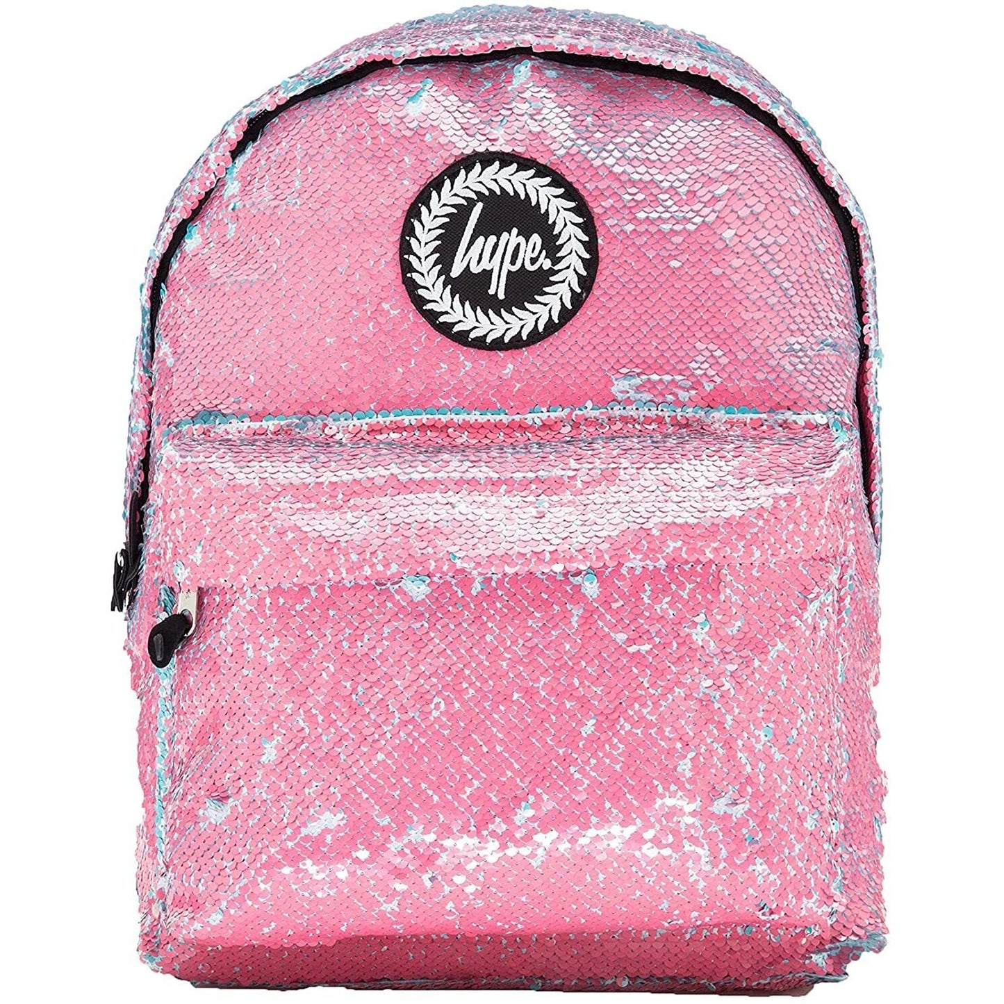 Pink-Turquoise - Front - Hype Drumstick Sequin Backpack