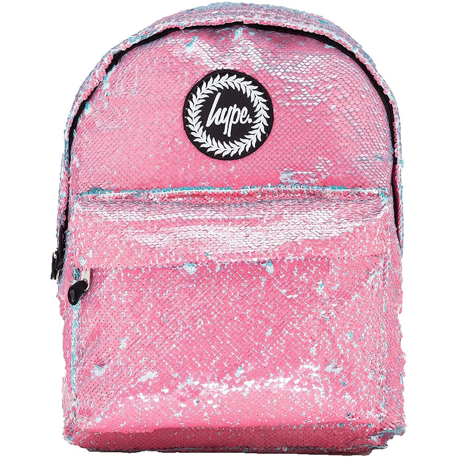Pink-Turquoise - Front - Hype Drumstick Sequin Backpack