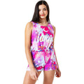 Pink-Lilac-White - Front - Hype Girls Mystic Aop Clouds Playsuit