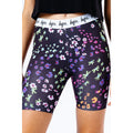 Black - Pack Shot - Hype Childrens-Kids Disty Floral Cycling Shorts