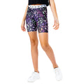 Black - Front - Hype Childrens-Kids Disty Floral Cycling Shorts