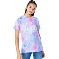 Pink-Light Purple-Cyan - Front - Hype Childrens-Kids Rainbow T-Shirt