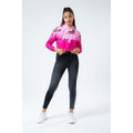 Pink - Back - Hype Girls Butterfly Fade Cropped Pullover Hoodie