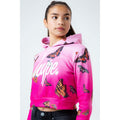 Pink - Lifestyle - Hype Girls Butterfly Fade Cropped Pullover Hoodie