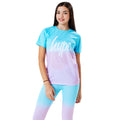 Pink-Blue - Front - Hype Girls Fade T-Shirt