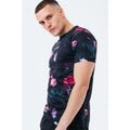 Multicoloured - Back - Hype Mens Rose Castle T-Shirt