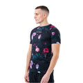 Multicoloured - Front - Hype Mens Rose Castle T-Shirt
