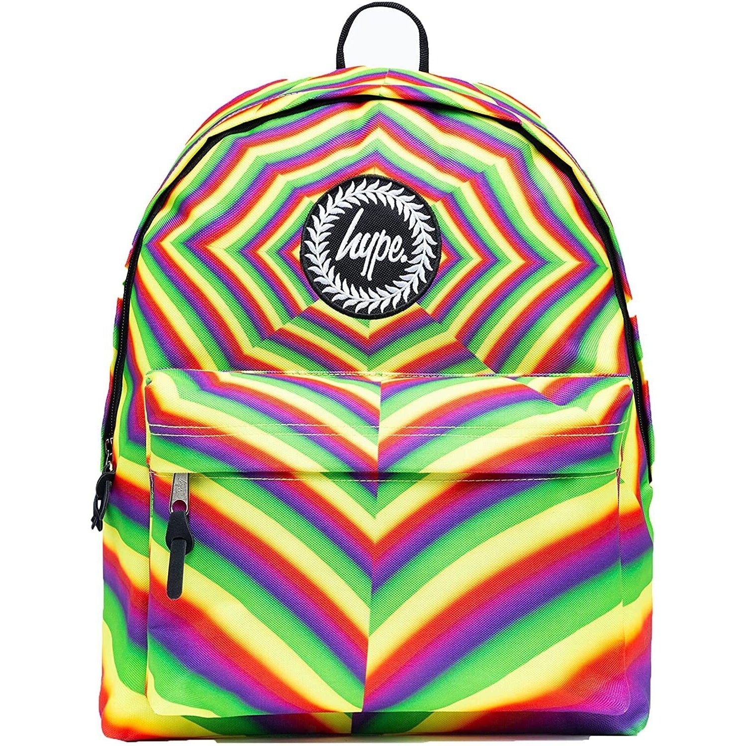 Green-Yellow-Red-Purple - Front - Hype Optic Rainbow Backpack