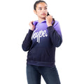 Purple-Black - Front - Hype Girls Fade Pullover Hoodie