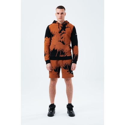 Black-Bronze - Back - Hype Mens Palm Tree Shorts