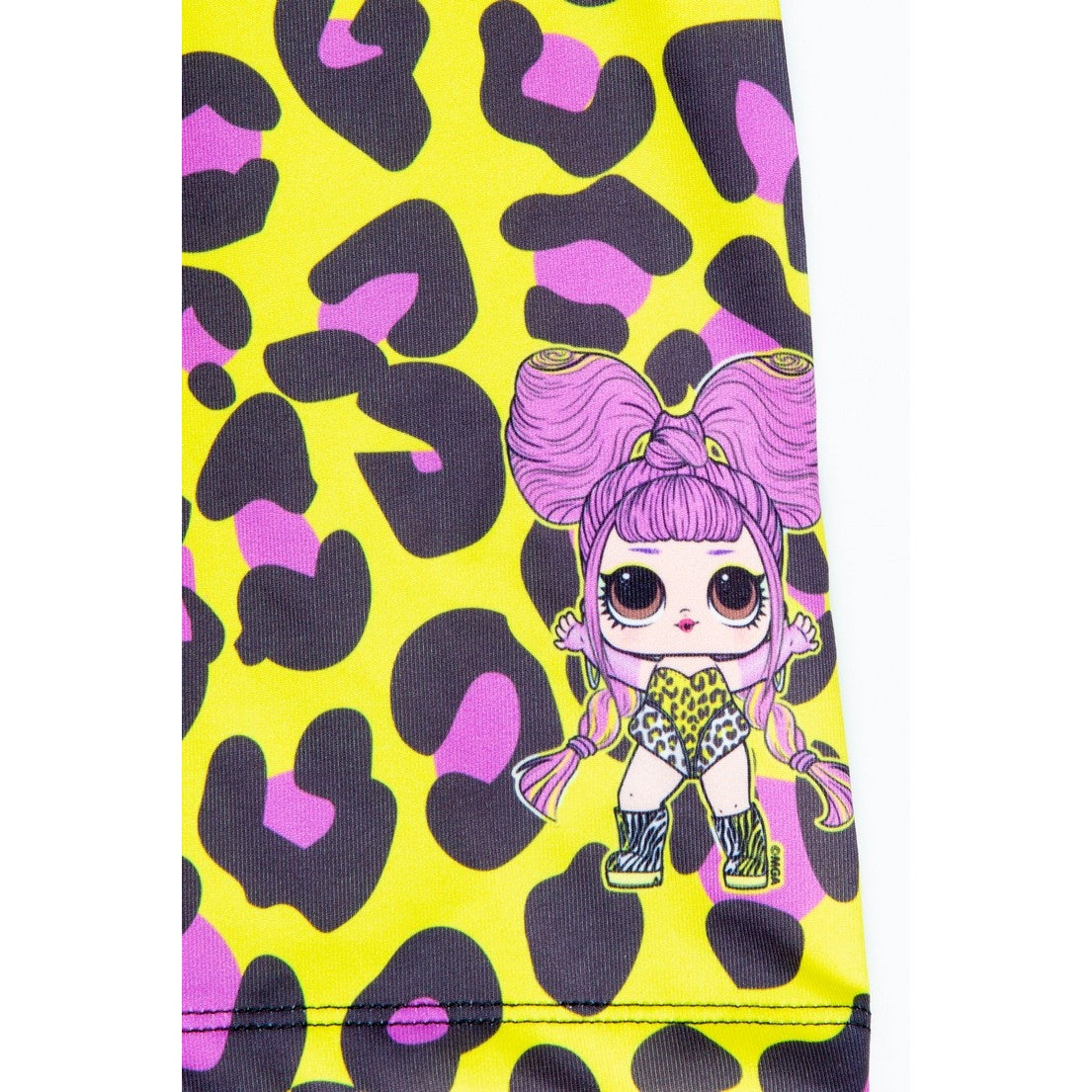 Yellow-Purple-Black - Pack Shot - Hype Childrens-Kids LOL Surprise Alto Cycling Shorts