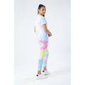 Multicoloured - Side - Hype Girls Pastel Rainbow Tie Dye Logo T-Shirt