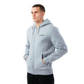 Grey Marl - Front - Hype Mens Zipped Oversized Hoodie