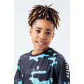 Navy-Blue - Lifestyle - Hype Childrens-Kids Wave Camo T-Shirt