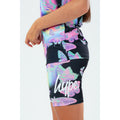 Multicoloured - Side - Hype Girls Butterfly Glow Cycling Shorts