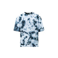 Black-White - Front - Hype Unisex Adult Tie Dye Continu8 Oversized T-Shirt