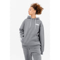 Charcoal Grey - Side - Hype Unisex Adult Continu8 Oversized Hoodie