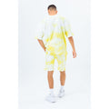 Yellow-White - Lifestyle - Hype Unisex Adult Printed Continu8 Jersey Shorts