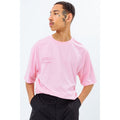 Pink - Back - Hype Unisex Adult Back Print Continu8 Oversized T-Shirt